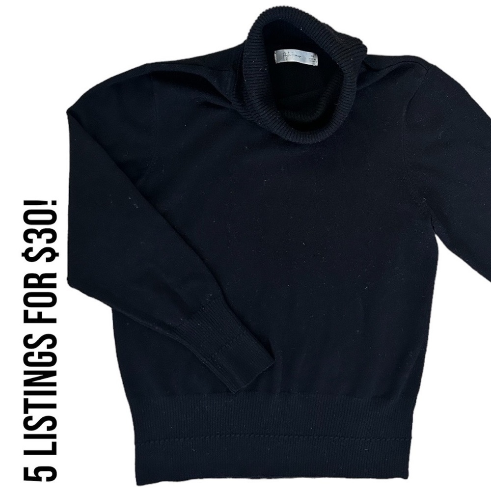 peyton primrose black turtleneck sweater